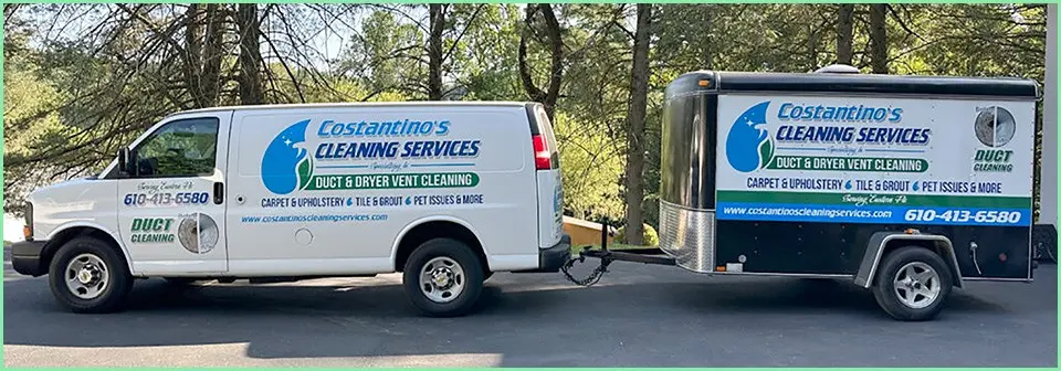 Costantino's Cleaning Services Van and Trailer